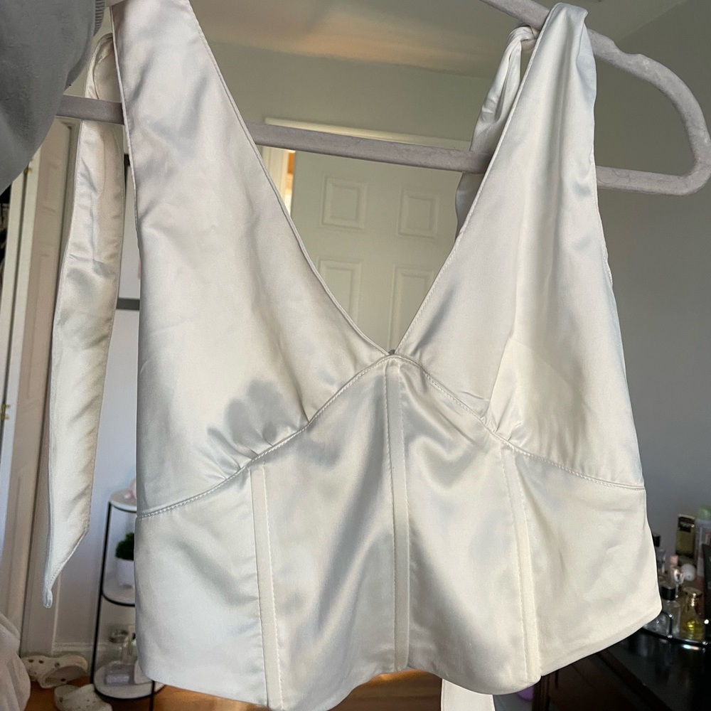 Amazon satin corset tank